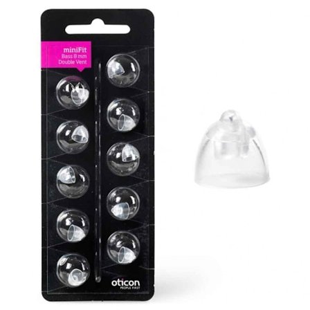 Oticon Dome Bass double minifit 8mm Model Alta/Nera (10/frp)