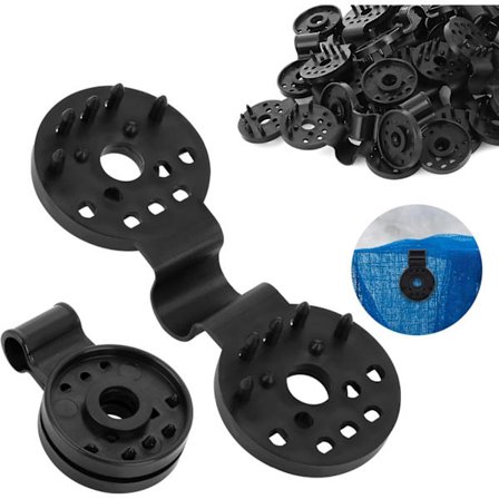 20 stk Personvernnett Feste Solskjermingsnett Klemme Spesialklemme med Øye Nettfeste Mørkleggingsduk Gjerdeduk Vindskjerm, Vindtett Nett, Solskjerming