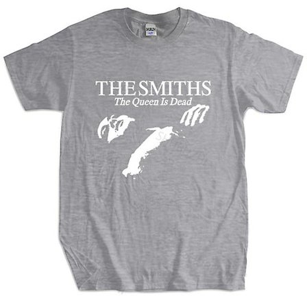 Smiths "the Queen Is Dead" - T-shirt, 1980-tals Indie Morrissey Plus Size Svart T-shirt för män
