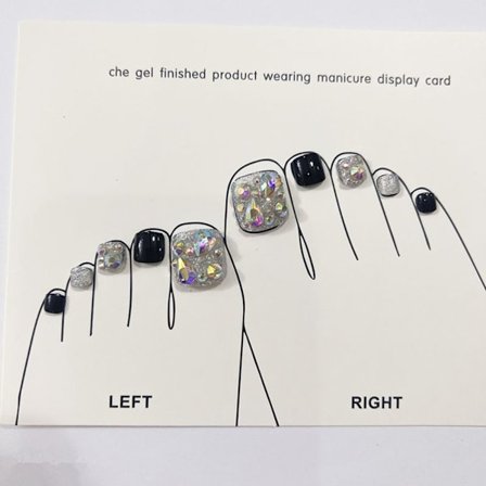 Falske tånegle fransk 9 9