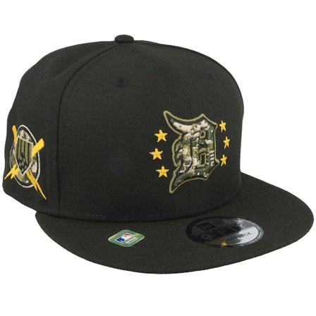 New Era - MLB Svart snapback Caps - Detroit Tigers MLB24 Armed Forces Day 9FIFTY Black Snapback @ Hatstore