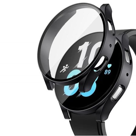 Heltäckande Skal Samsung Galaxy Watch 4 / 5 (44mm) Härdat Glas 9