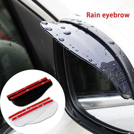 Universal regnskydd eller solskydd för bilspegel