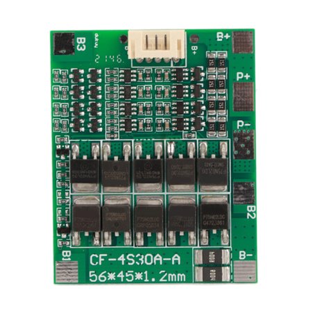 4S 30A LiFePO4 Batteri BMS PCB 3.2V Lithium Beskyttelseskort