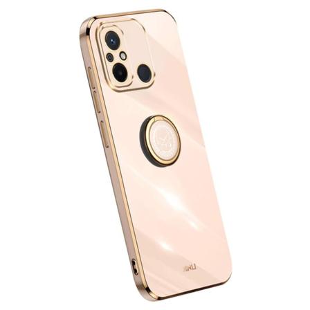 XINLI Xiaomi Redmi 12C -rengasjalkakotelolle TPU-kansi - vaalean Pink