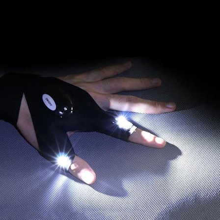 Gaver til menn, gadgets til menn Gaver til pappa, LED-hansker med lys, fiskegaver til menn som har alt, bursdagsgaver fo