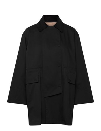 Cimana Recycled Heavy Trench Black Rue De Tokyo