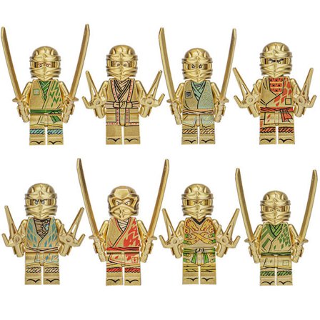 2025 Senaste Modell Golden Ninja motorcykel flygande ninja liten pojke monteringsleksak byggklossar