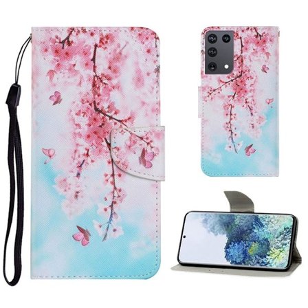 Wonderland Samsung Galaxy S21 Ultra 5G flip kuoret - Kaunis Kukka