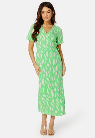 Object Collectors Item Ema Elise Long Wrap Dress Spring Bouquet AOP:S Klær