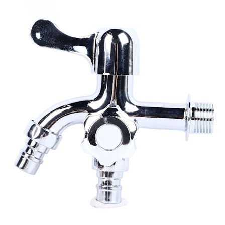 Multifunksjonell rustsikker vaskemaskinkran med 1 inntak og 2 uttak, slitesterk og nøyaktig kontroll for hjem og leiligheter