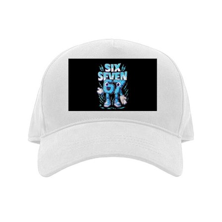 Kaps Blå arkadeillustrasjon av tallene Six Seven GT med lynnedslag, pikselert stil og tydelig retro gaming-følelse.