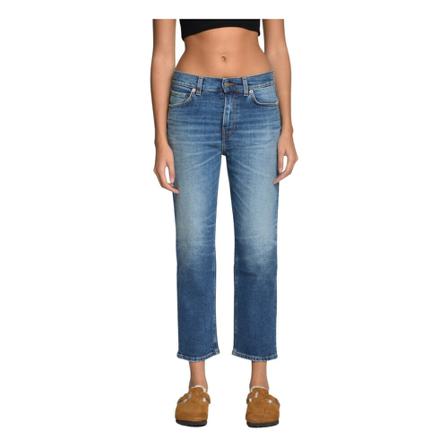 Haikure, Cropped Jeans Blauw, Dames, Maat:W25