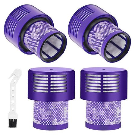 4 STK Filterudskiftning til Cyclone V10-serien, V10 Animal, SV12, ledningsfri støvsuger, reservedelsnummer 969082-01