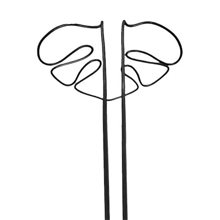 Monstera Formet Plante Støtte Genanvendelig Robust Legering Plante Stængel Støtteholder Plante Bevarende Støtte Urter Grøntsager B