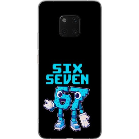 Kompatibelt Mobilskal till Huawei Huawei Mate 20 Pro Cyberpunkporträtt av en kvinna med färgat hår och futuristiska detaljer, neonaccentuerad digit