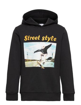 Nkmrstreet Swe W Hood Bru Hettegenser Genser Svart Name It