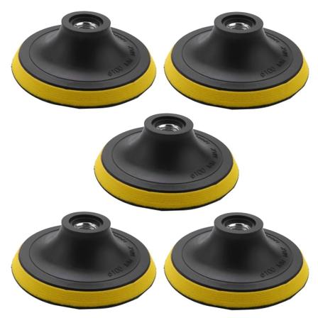 5x Poleringsunderlag Bakplate Slipunderlag Puter M14 For Poleringsmaskin Ny K1 Tråddiameter: 100