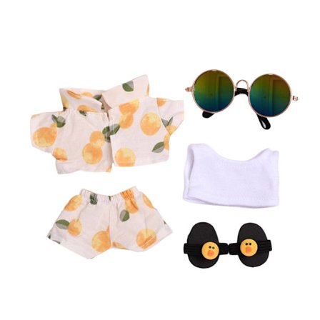 Kläder för Labubu Dockor Tillbehör Trendigt Kawaii Outfit Set