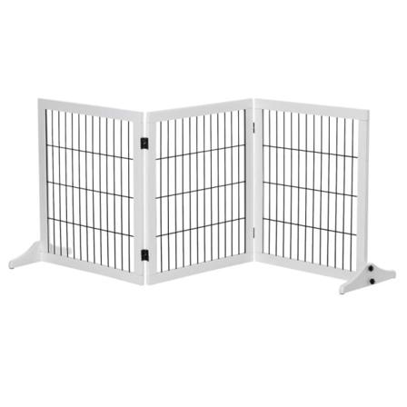 Rootz Barrier - Sikkerhedslåge - Hundeport - Trappeport - Hundesikkerhedslåge - Dørsikkerhedslåge - Hvid - 185 x 36 x 71 cm