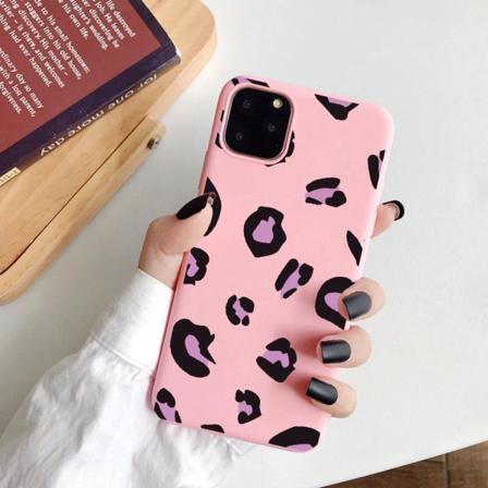 Iphone 12 Pro Max Skal Leopardmönster I Flera Färger Gul Röd Ros Pink One Size