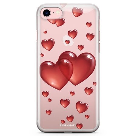 Bjornberry iPhone 7 TPU Skal - Hjärtan