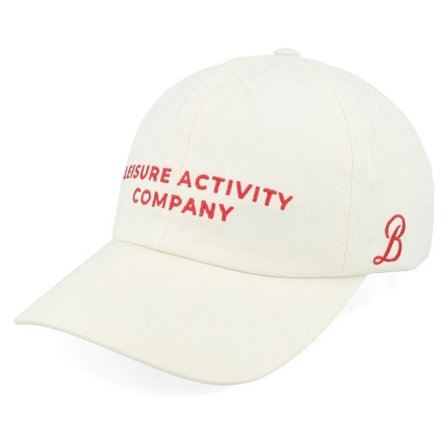 Brixton - Vit unconstructed Keps - Leisure Activity White Dad Cap @ Hatstore