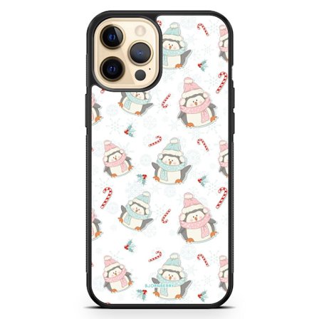 Bjornberry Hårdskal iPhone 12 Pro Max - Pingviner Jul