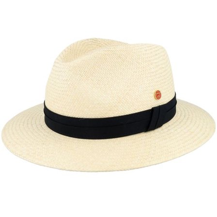 Mayser - Beige straw Hatt - Gero Panama Grob Natur Straw Hat @ Hatstore