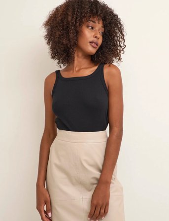 Kaffe Kacarna Tank Top - Black - M