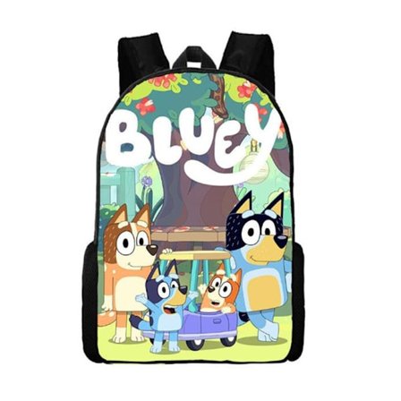 Bluey Rygsæk Grundskole og Gymnasium Taske Børn Student Skuldertasker