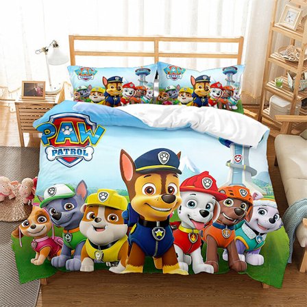 Paw Patrol Dynebetræk Blødt Dynebetrækssæt Sengetøj Berømt Fodboldhold Trykt Dynebetræk 135*200cm