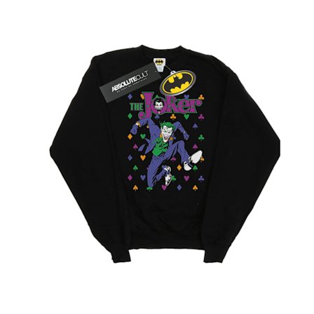 DC Comics Boys Batman Joker Cards Jump Sweatshirt 7-8 år Bla