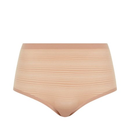 Chantelle Soft Stretch Stripes High Waist Brief Underkläder Dam Beige ONESIZE