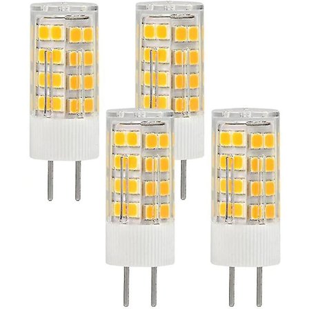 4-pak Gy6.35 5W Varmt Hvit LED Maispære Akryl+Keramikk