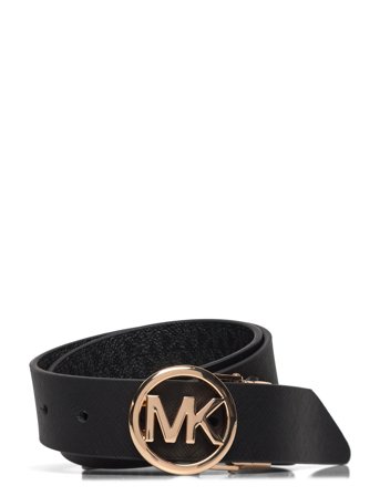 Michael Kors Accessories 32Mm Reversible Saffiano Belt - Black - M