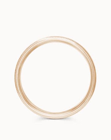 Glatt Ring Herre Michael 18K Rose Gull - Forlovelsesringer & Gifteringer hos Vanbruun