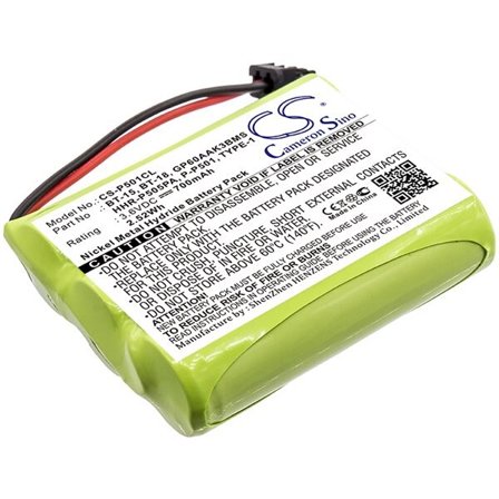 Batteri til trådløs telefon til Sony BBTY0623001, BPT18, BT1006 og andre.