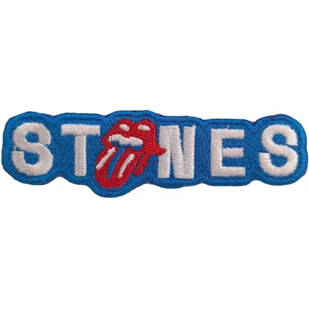 The Rolling Stones No Filter Logo Cut Out Strykjärn På Patch En Storlek