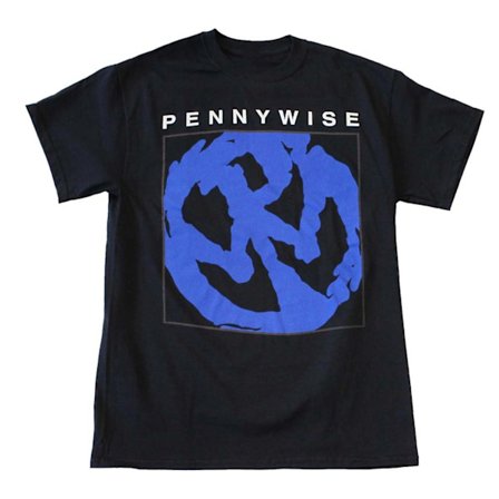 Pennywise T-tröja Pennywise blått-logotyp T-shirt