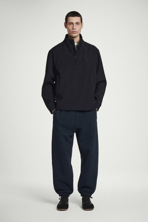 COS Männer Doubleface Wolljacke Mit Kurzem Reissverschluss in Blau