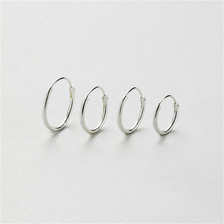 Clean Cut Creolen Multipack - Sterlingsilber