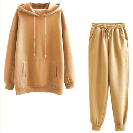Dam Luvtröja Och Sweatpants Luvtröjor Sweatsuit Dragsko