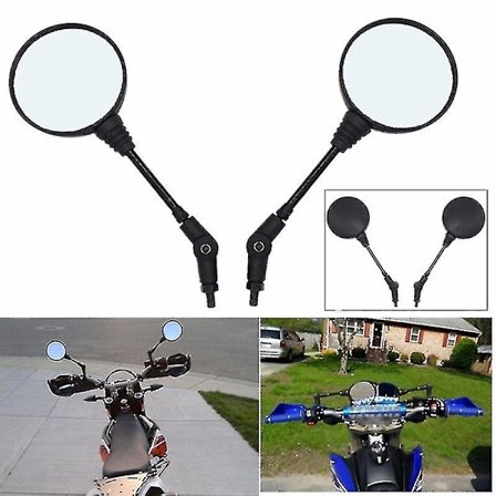 1 par Universelle Foldbare Motorcykel Sidespejle 10mm Til Kawasaki Klx250