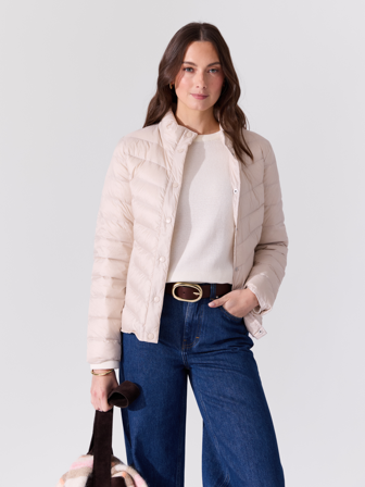 MATCH - Emily dunjakke - Va Vite - Str. 38 - Dame - Jakker & Kåper - Grå - 100% polyamid - resirkulert.