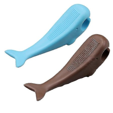 Gulv Dørstopper Kile, Døråbner Og Forhindre Udelukkelse, Stabil Stabelbar Dørstopper Til Tæppe - brun*blå