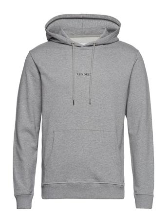 Lens Hoodie Hoodie Trøje Grå Les Deux