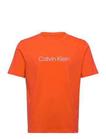 Pw - S/S T-Shirt T-shirts Short-sleeved Orange Calvin Klein Performance