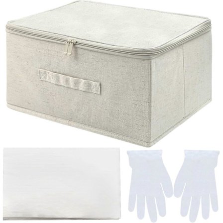 2025 Seneste Model Bryllupskjole Opbevaringsboks Sæt - Firkantet, 40 Ark Syrefrit