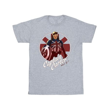Marvel What If Captain Carter T-shirt 3XL Sports Grey för män